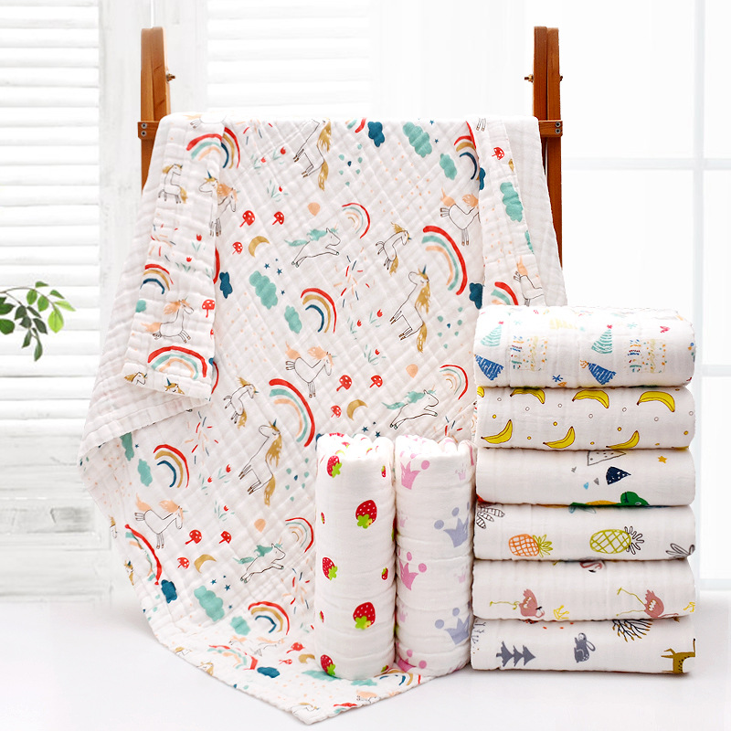 Baby Clothing Fabric - 4-слойное марлевое мочалка для младенцев, детское