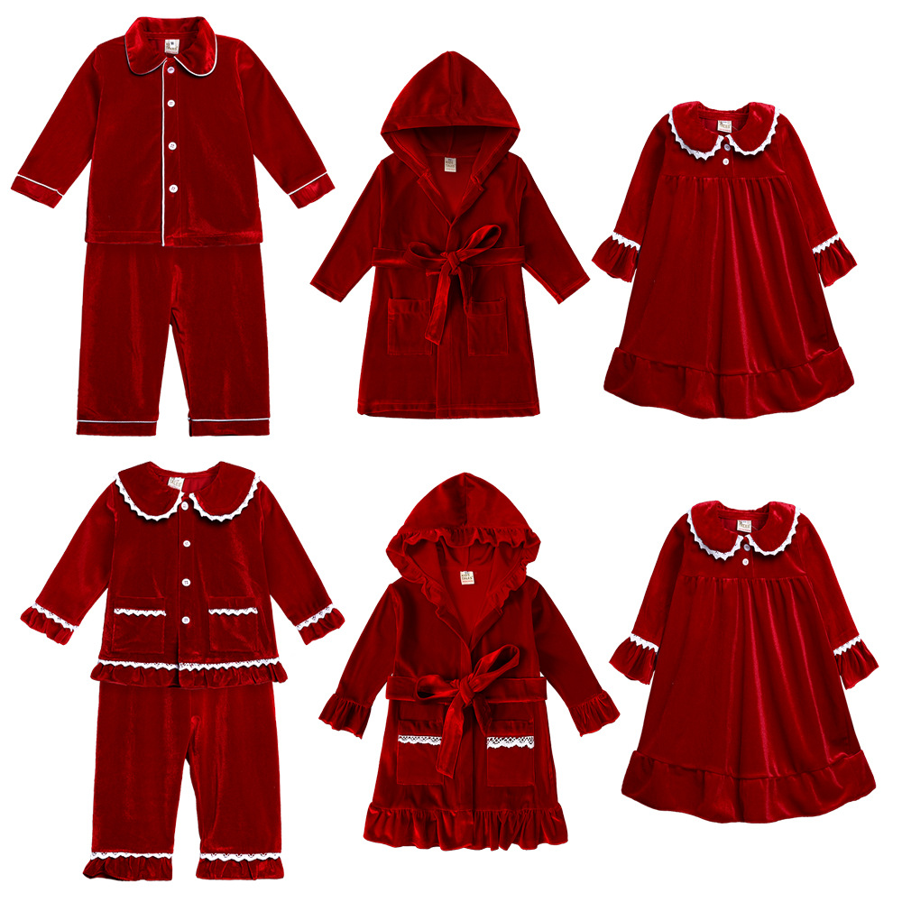 Baby Gown Nightwear - Детские рождественские пижамы, одежда для сна,