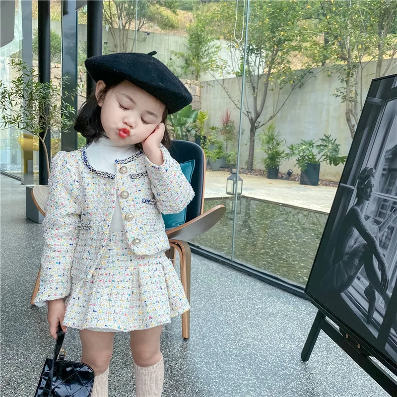 Baby Clothing Boutique - Твидовые комплекты для девочек, осенняя детская