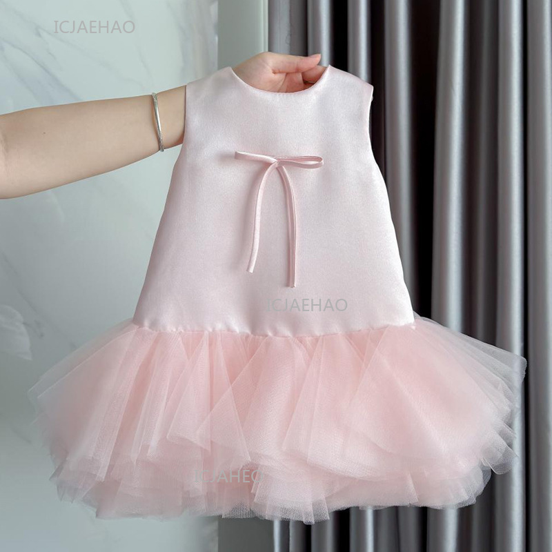 Baby Clothing Dresser - Вечернее платье, розовый жилет для маленьких