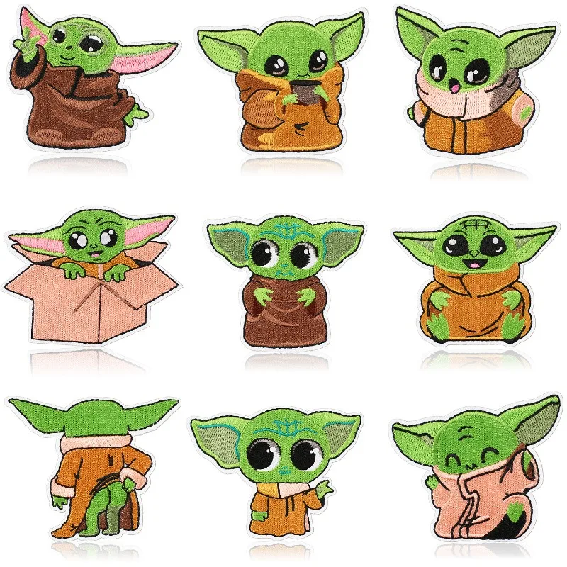 Baby Yoda Clothing - 9 шт. нашивок с изображением персонажей