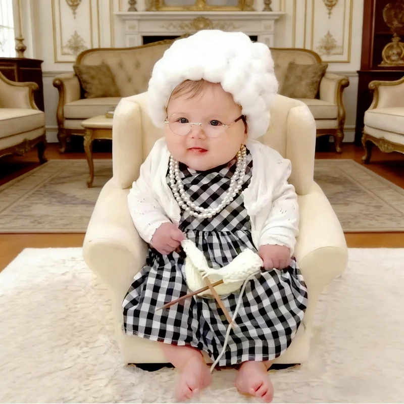 Baby Clothing Dividers - Реквизит для фотосессии новорожденных: костюм бабушки