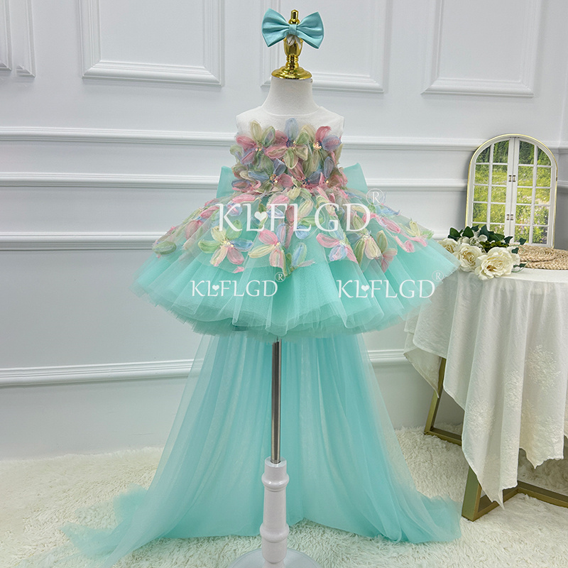 Baby Clothing Dresser - Элегантное бирюзовое платье для девочки KLFLGD,