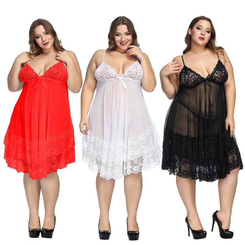 Baby Gown Nightwear - S-7XL размера плюс, сексуальное ночное белье