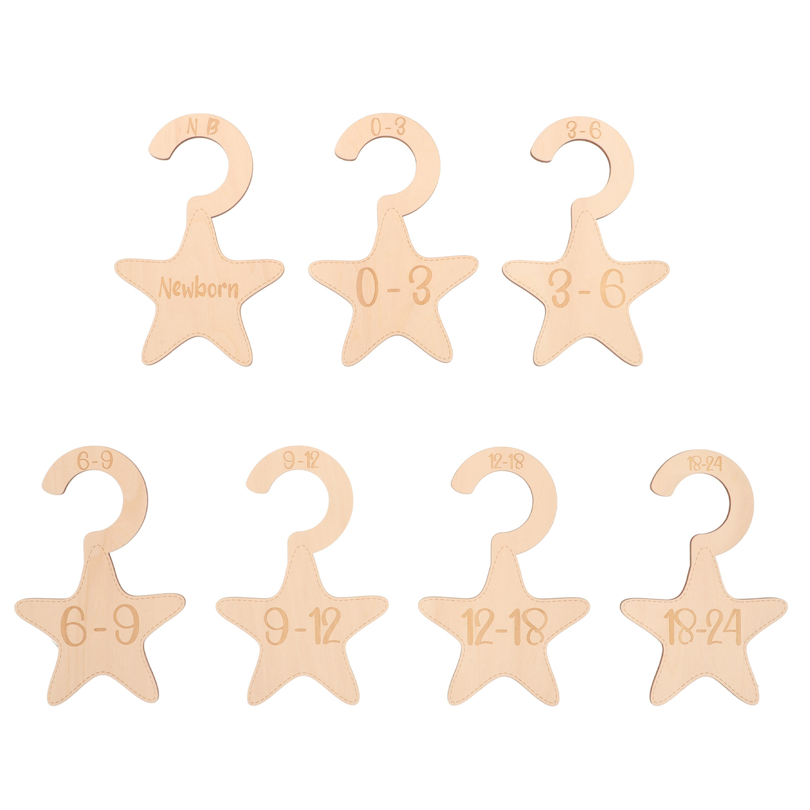7 шт. деревянных разделителей  – обзор и цена Baby Clothing Dividers