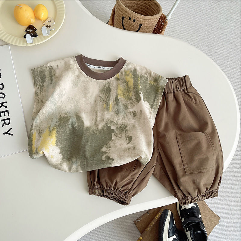 Корейский летний комплект одеж – обзор и цена Baby Clothing Drawing