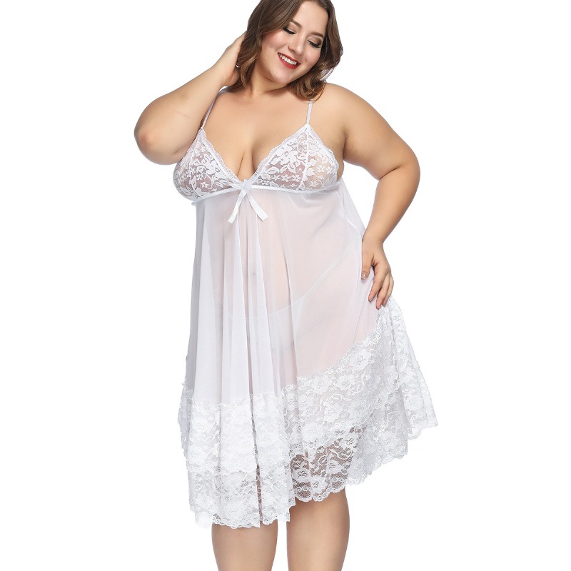 S-7XL размера плюс, сексуально – обзор и цена Baby Gown Nightwear